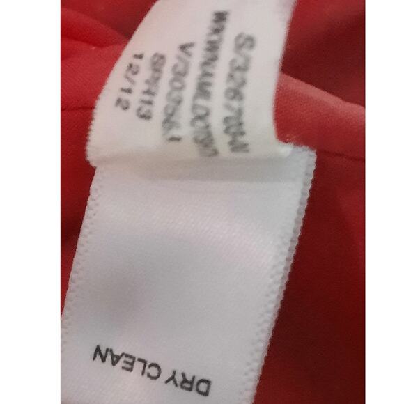 Banana Republic Red Textured Sleeveless Sheath Dress 14 Modest Church Dopamine - Picture 11 of 11